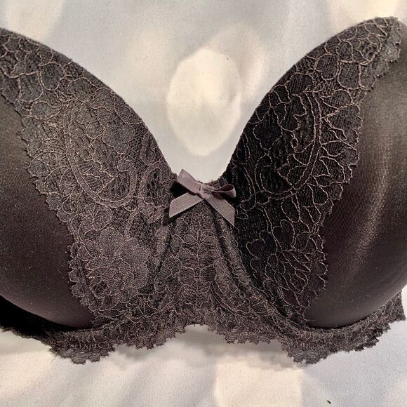 VICTORIA’s SECRET BLACK w LACE DREAM ANGELS MULTI-WAY 32DDD - Picture 2 of 5